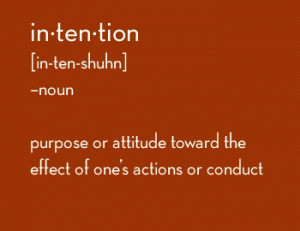 intention definition