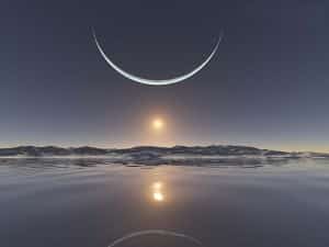 North Pole sunset