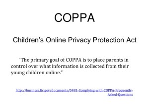 Legislation to Protect Children's Online Privacy Introduced