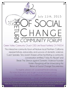 Break the Silence against Domestic Violence presents The Return of Social Change Documentary