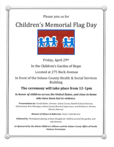 Children's Memorial Flag Day 2016 in Solano County